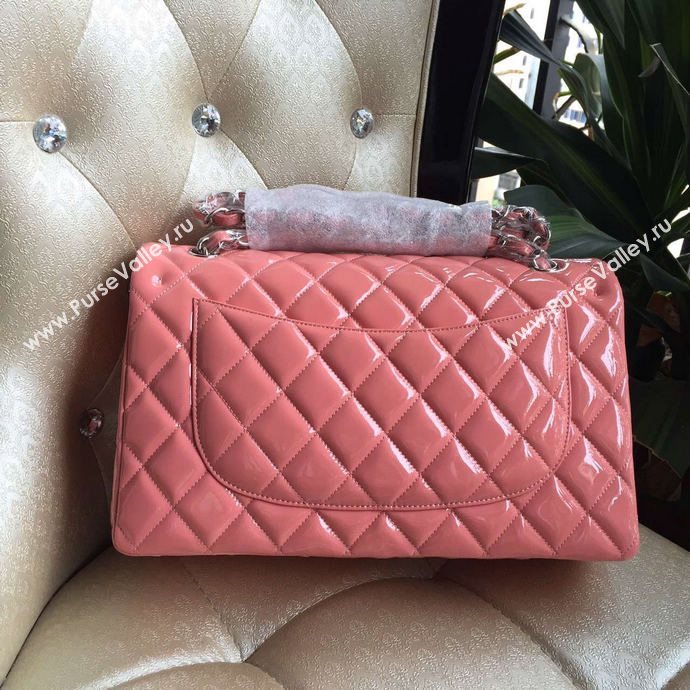 Chanel A1113 paint lambskin large flap handbag pink bag 6005