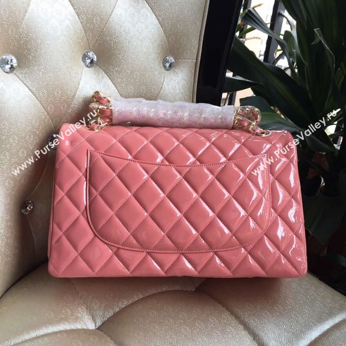 Chanel A1113 paint lambskin large flap handbag pink bag 6006