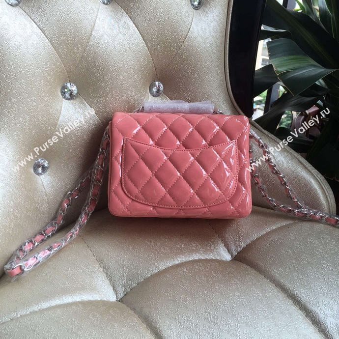 Chanel A1115 paint lambskin small flap handbag pink bag 6007