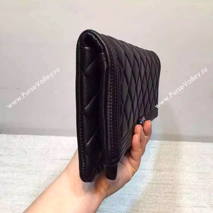 Chanel A67011 caviar large clutch handbag black bag 6027