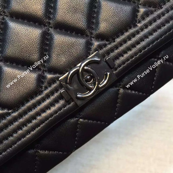 Chanel A67011 caviar large clutch handbag black bag 6028