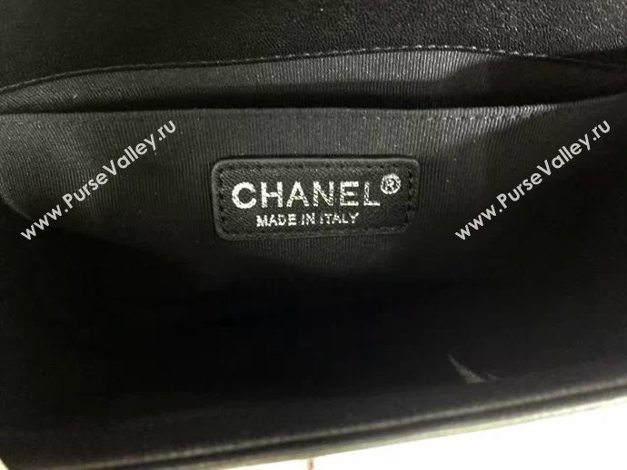 Chanel A67086 deerskin chain le boy handbag black bag 6029