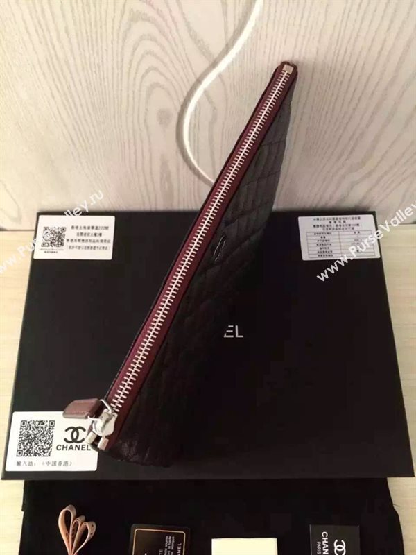 Chanel A82254 caviar large clutch handbag black bag 6034