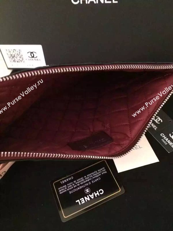 Chanel A82254 caviar large clutch handbag black bag 6034