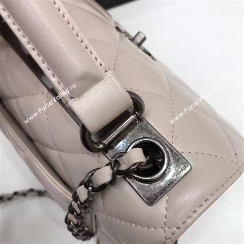 Chanel lambskin sandwich flap handbag cream bag 6183