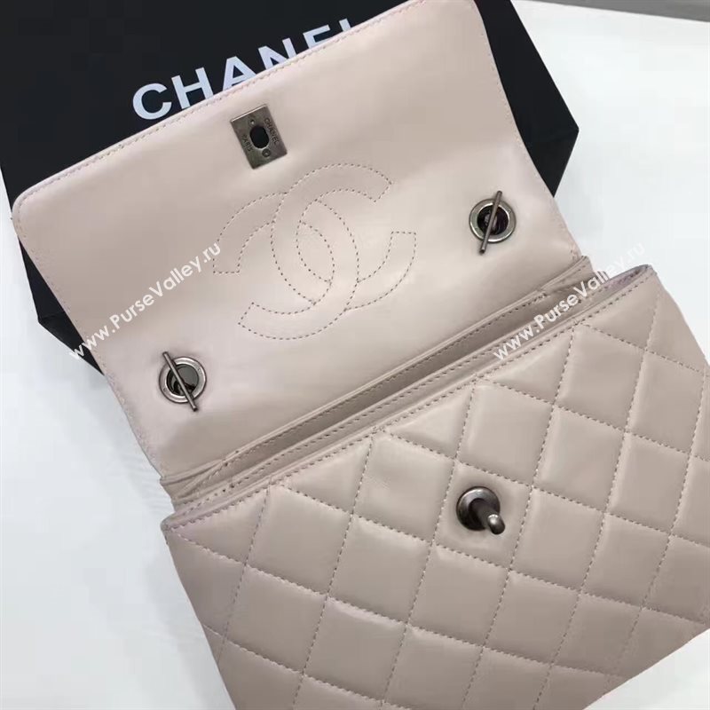 Chanel lambskin sandwich flap handbag cream bag 6183