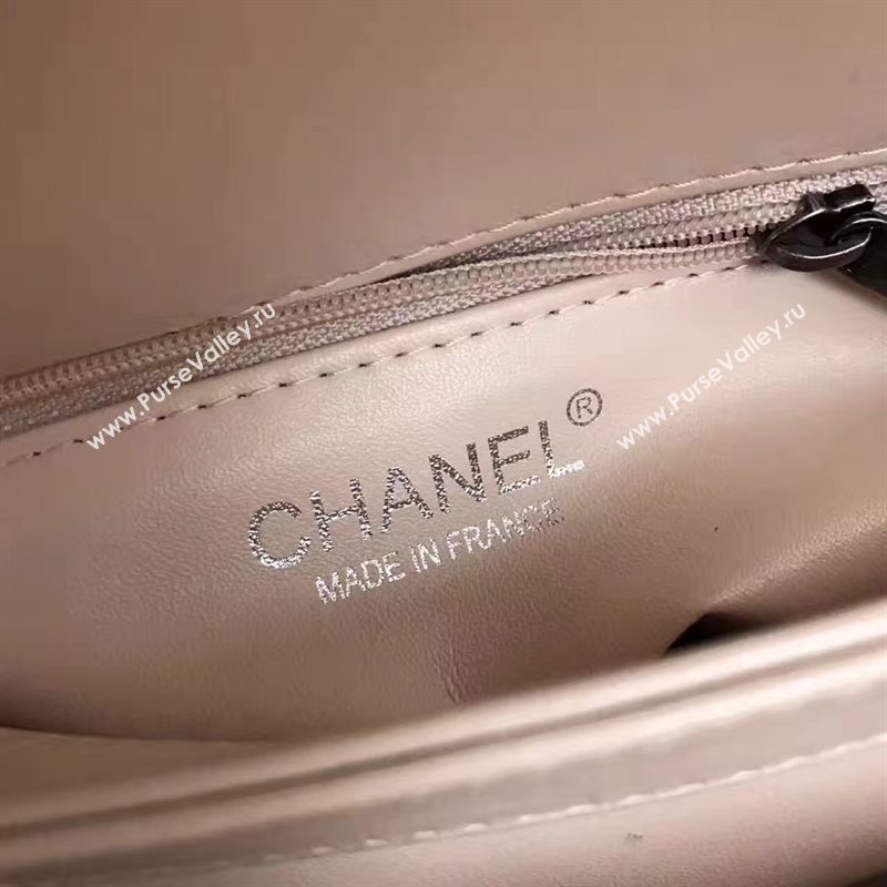 Chanel lambskin sandwich flap handbag cream bag 6183