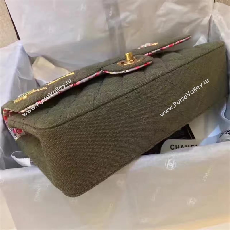 Chanel A1112 original canvas flap classic bag 6188
