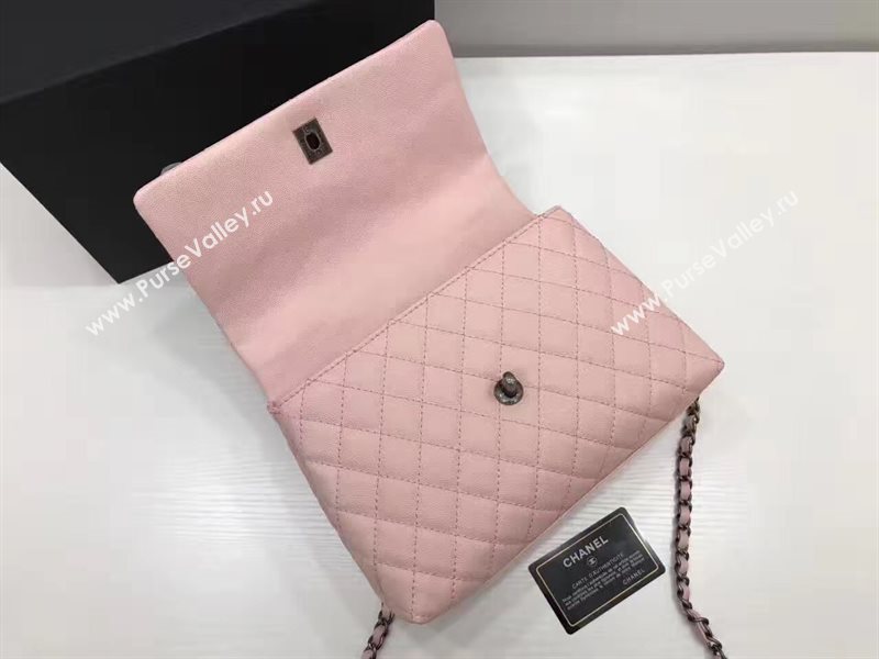 Chanel A92991 caviar lambskin tote handbag pink bag 6193