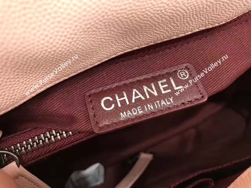 Chanel A92991 caviar lambskin tote handbag pink bag 6193