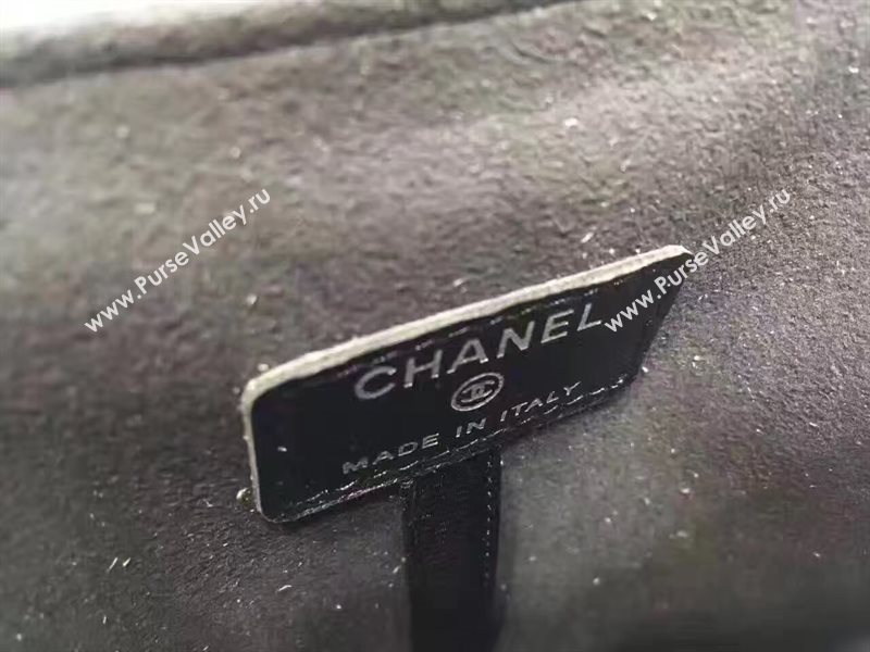 Chanel lambskin black phone handbag shoulder bag 6197