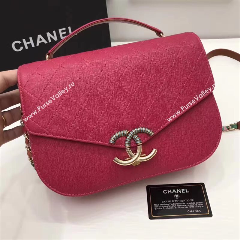 Chanel A93622 caviar lambskin red handbag tote bag 6199
