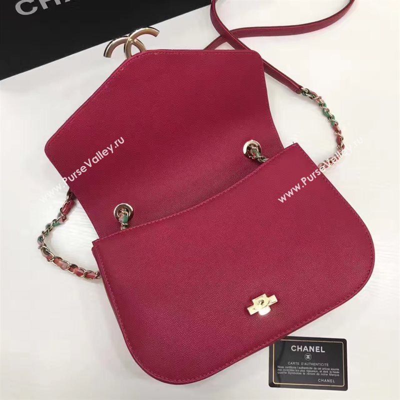 Chanel A93622 caviar lambskin red handbag tote bag 6199