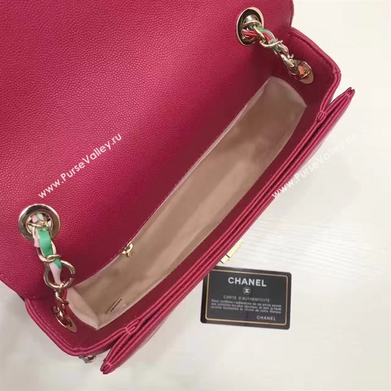 Chanel A93622 caviar lambskin red handbag tote bag 6199