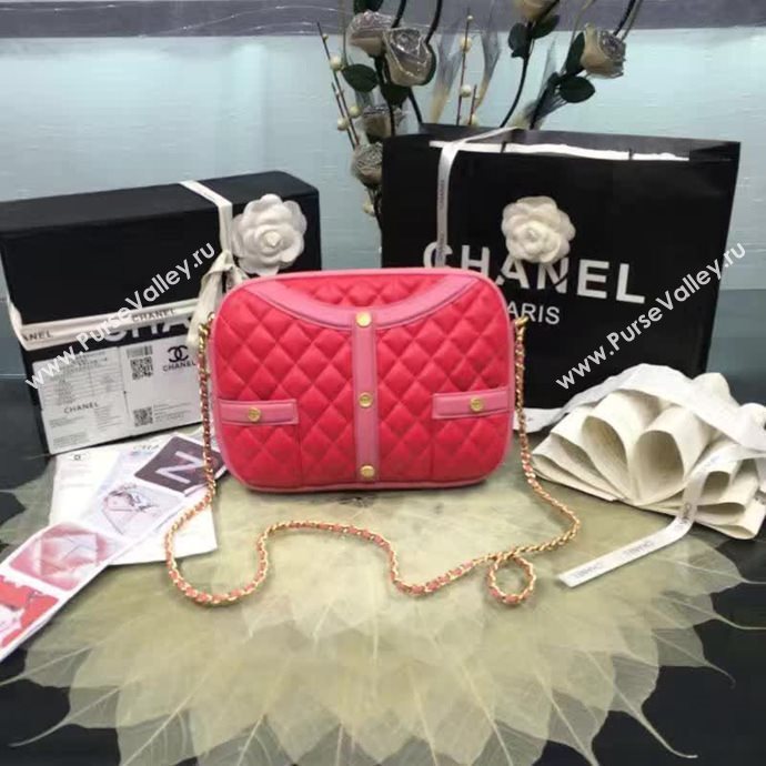 Chanel A91386 lambskin shoulder handbag red bag 6106