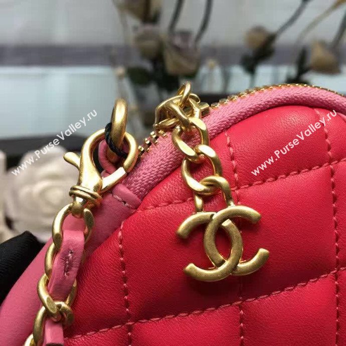 Chanel A91386 lambskin shoulder handbag red bag 6106