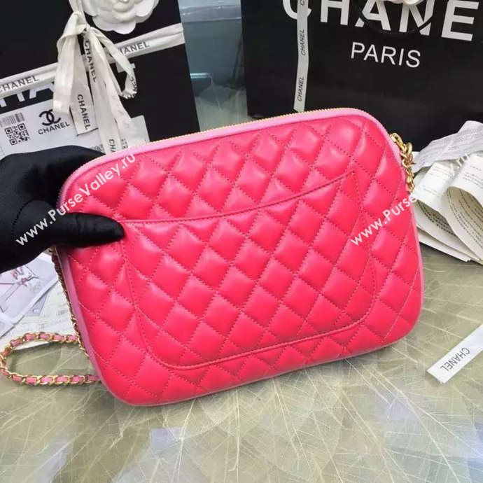 Chanel A91386 lambskin shoulder handbag red bag 6106