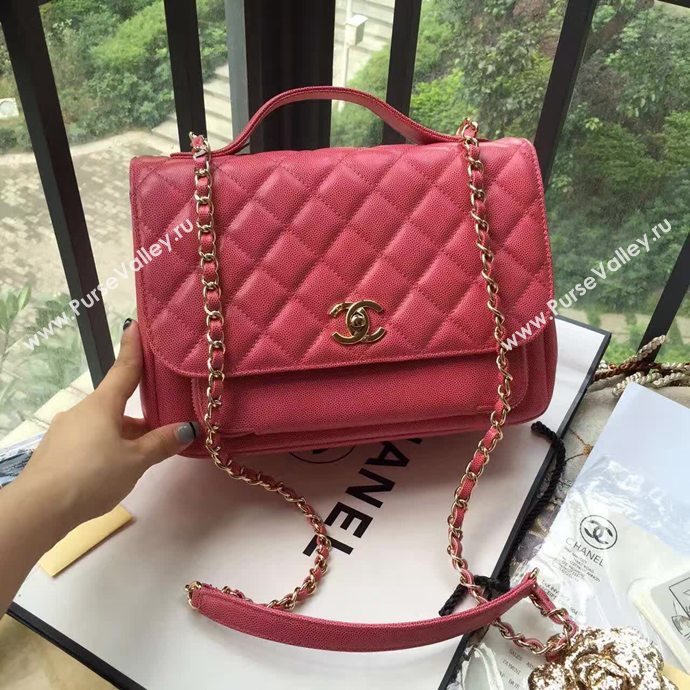 Chanel A79291 caviar lambskin shoulder pink tote bag 6109