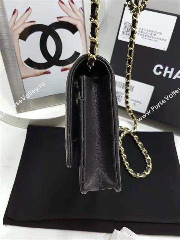 Chanel A32257 lambskin small woc handbag black bag 6112