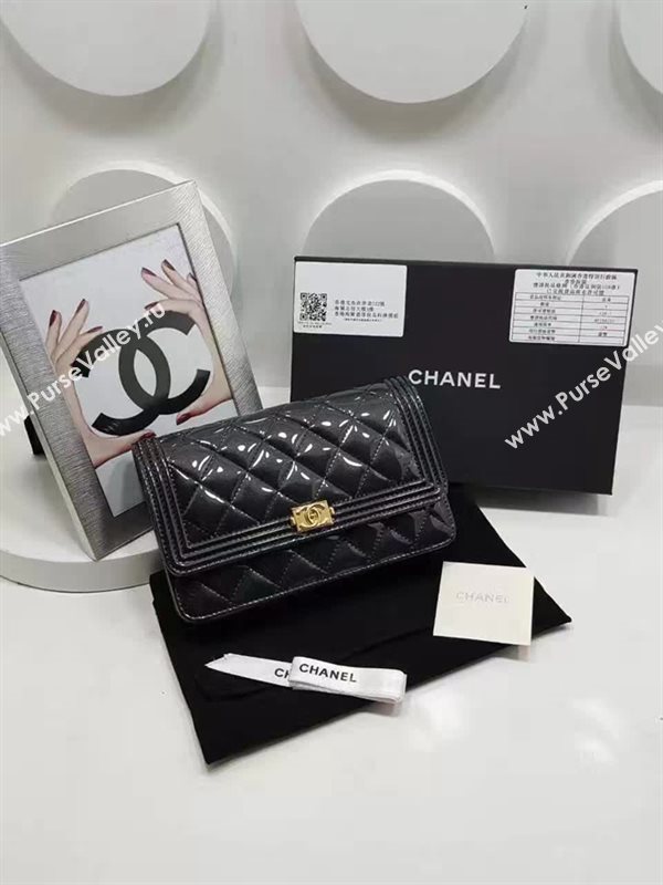 Chanel A80287 paint lambskin small black woc bag 6113