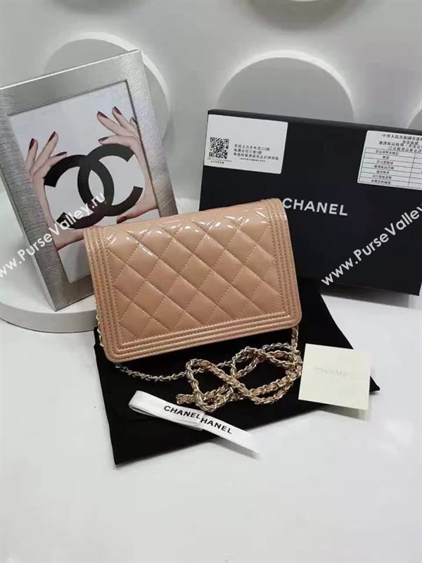Chanel A80287 paint lambskin small apricot woc bag 6114