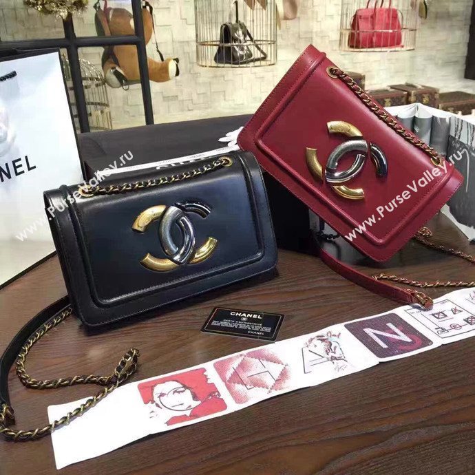 Chanel A93484 lambskin shoulder tote wine flap bag 6120