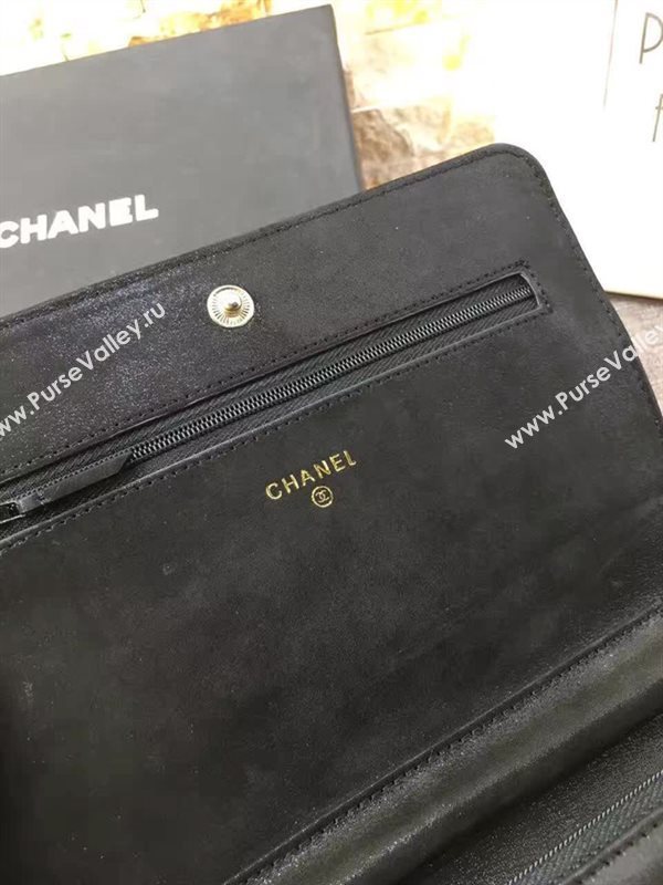 Chanel A31101 caviar lambskin woc handbag black bag 6130