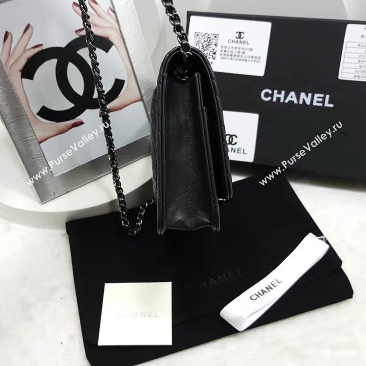 Chanel A33814 lambskin new woc handbag black bag 6139