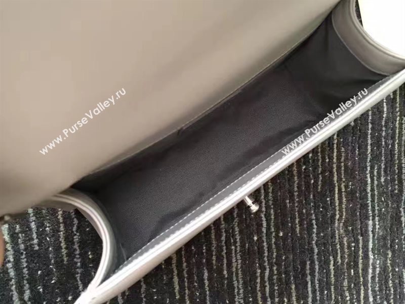 Chanel A67086 lambskin new V medium le gray boy bag 6240