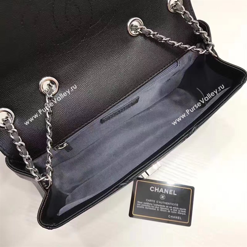 Chanel lambskin new flap black handbag shoulder bag 6244