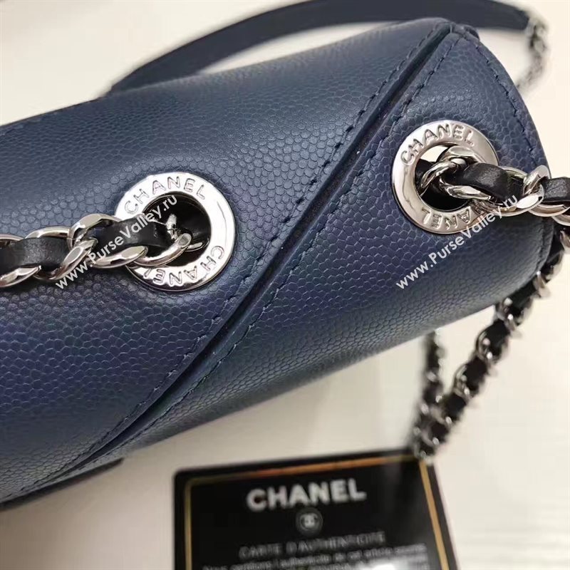 Chanel lambskin new flap blue handbag shoulder bag 6245