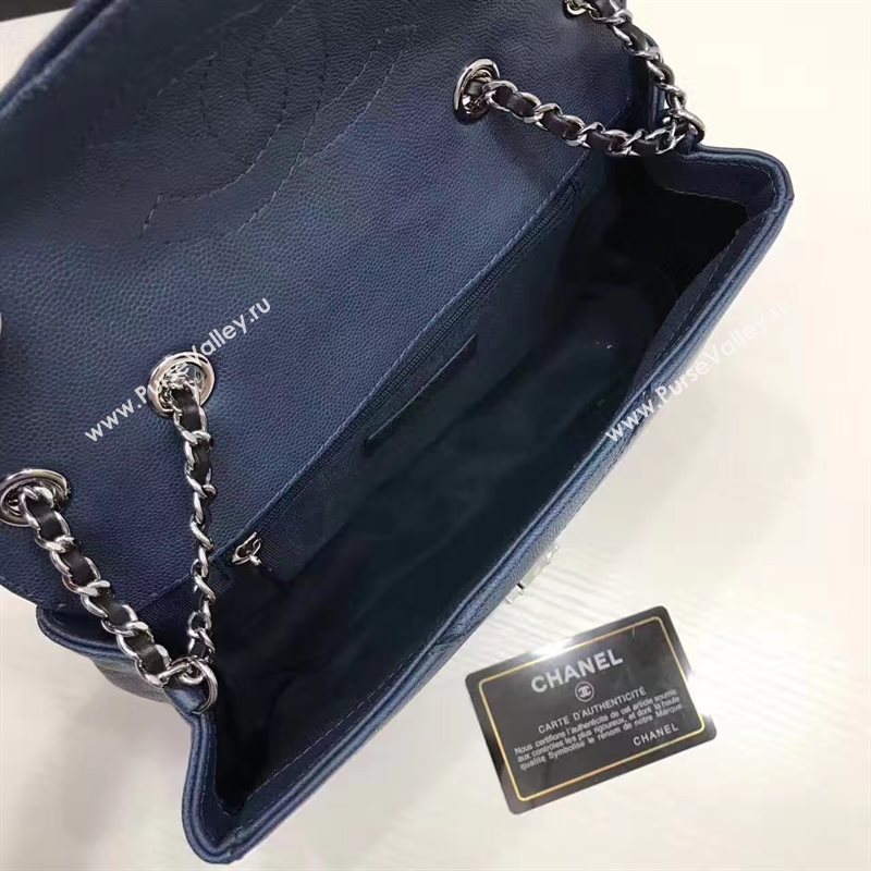 Chanel lambskin new flap blue handbag shoulder bag 6245