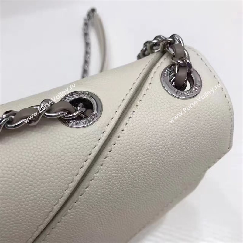 Chanel lambskin new flap white handbag shoulder bag 6246