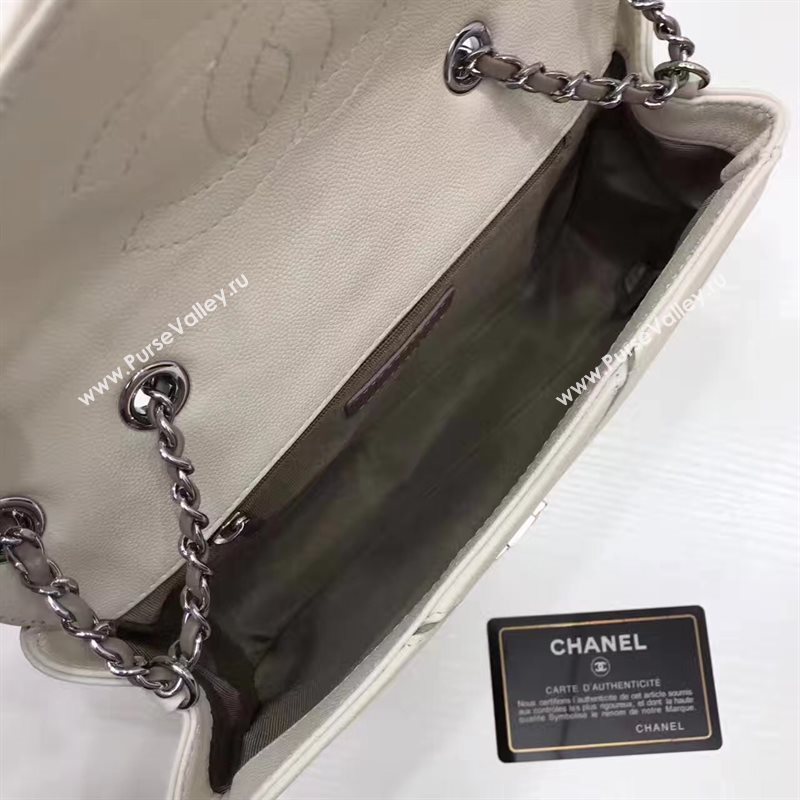 Chanel lambskin new flap white handbag shoulder bag 6246