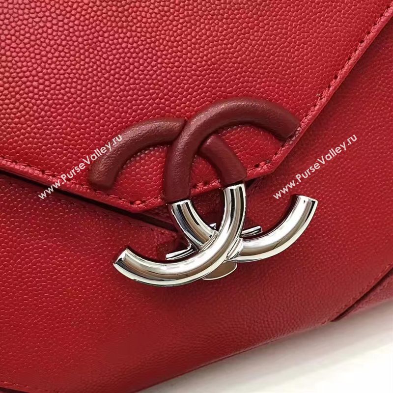 Chanel lambskin new flap red handbag shoulder bag 6247