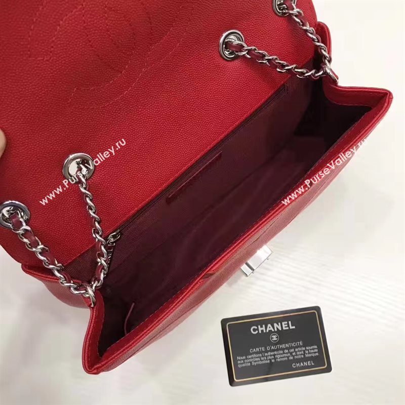 Chanel lambskin new flap red handbag shoulder bag 6247