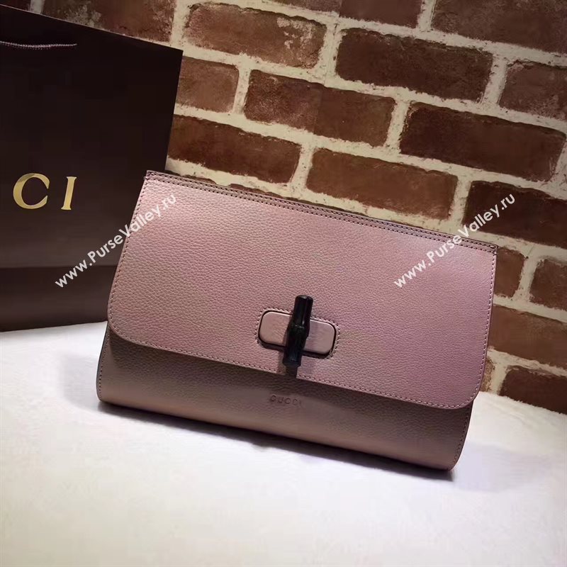 Gucci large Evening pink clutch bag 6248