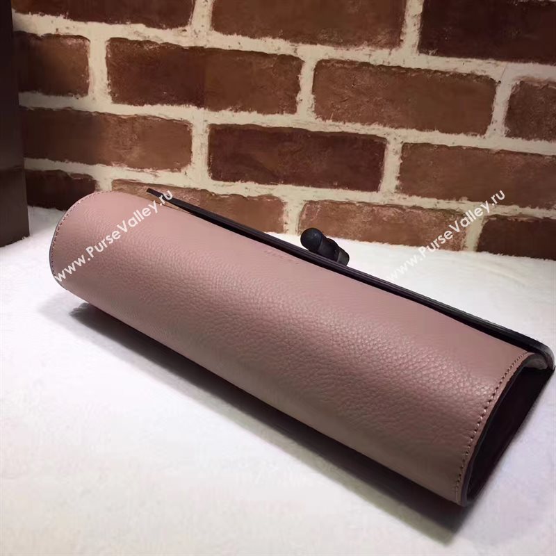 Gucci large Evening pink clutch bag 6248