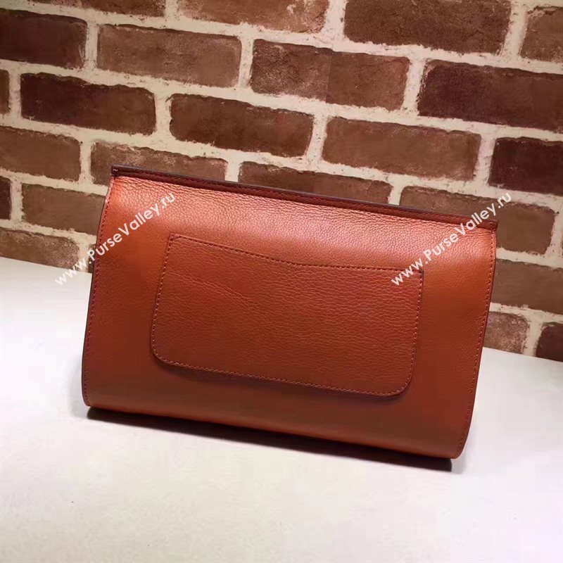 Gucci orange large clutch Evening bag 6250