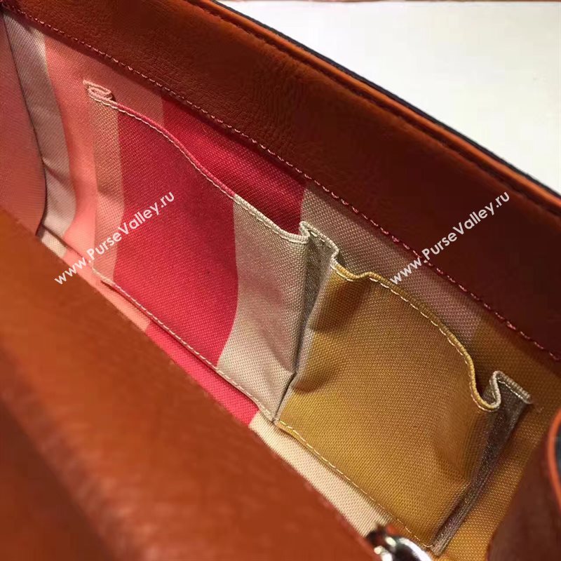 Gucci orange large clutch Evening bag 6250