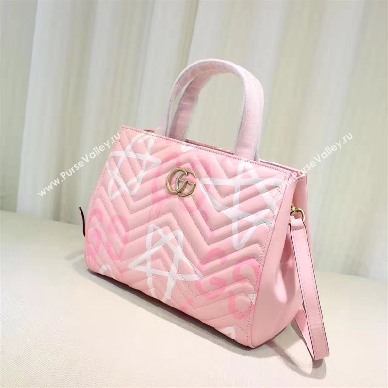 Gucci pink GG mini tote handbag shoulder bag 6252