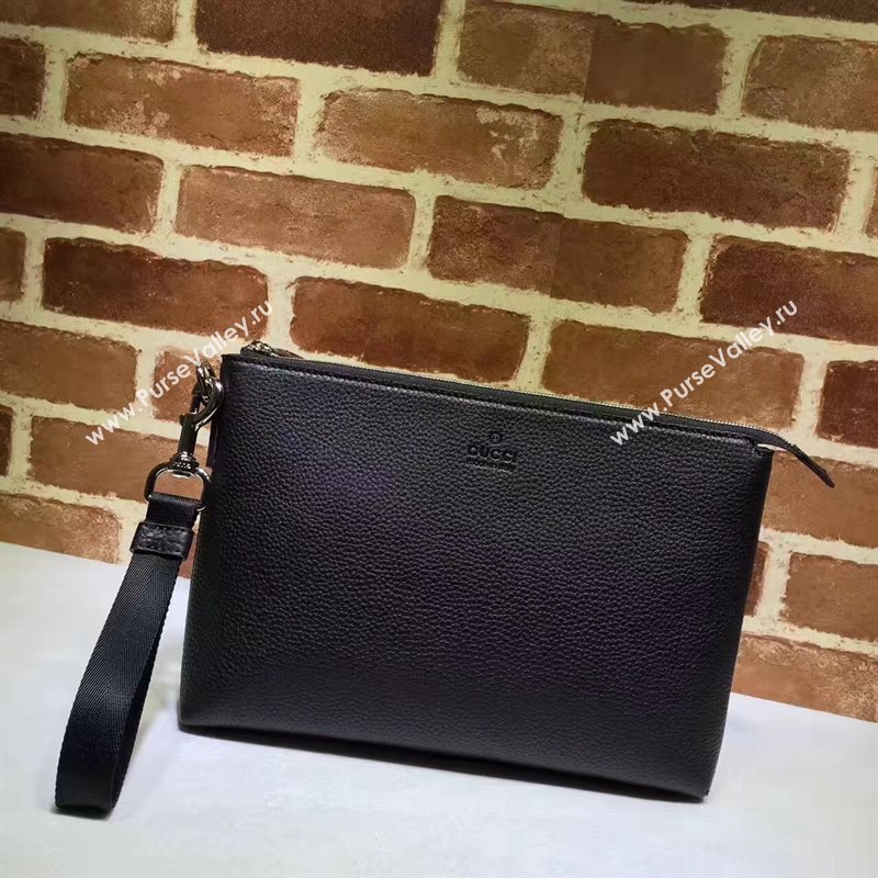 Gucci large GG soho black clutch bag 6266