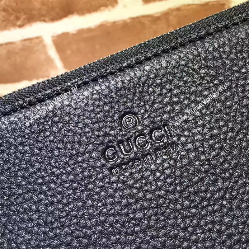 Gucci large GG soho black clutch bag 6266