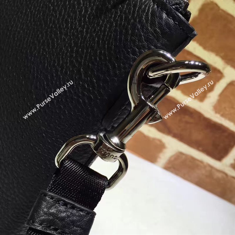 Gucci large GG soho black clutch bag 6266