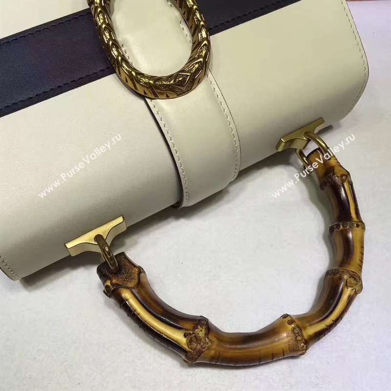 Gucci tri cream bamboo top shoulder handle bag 6267