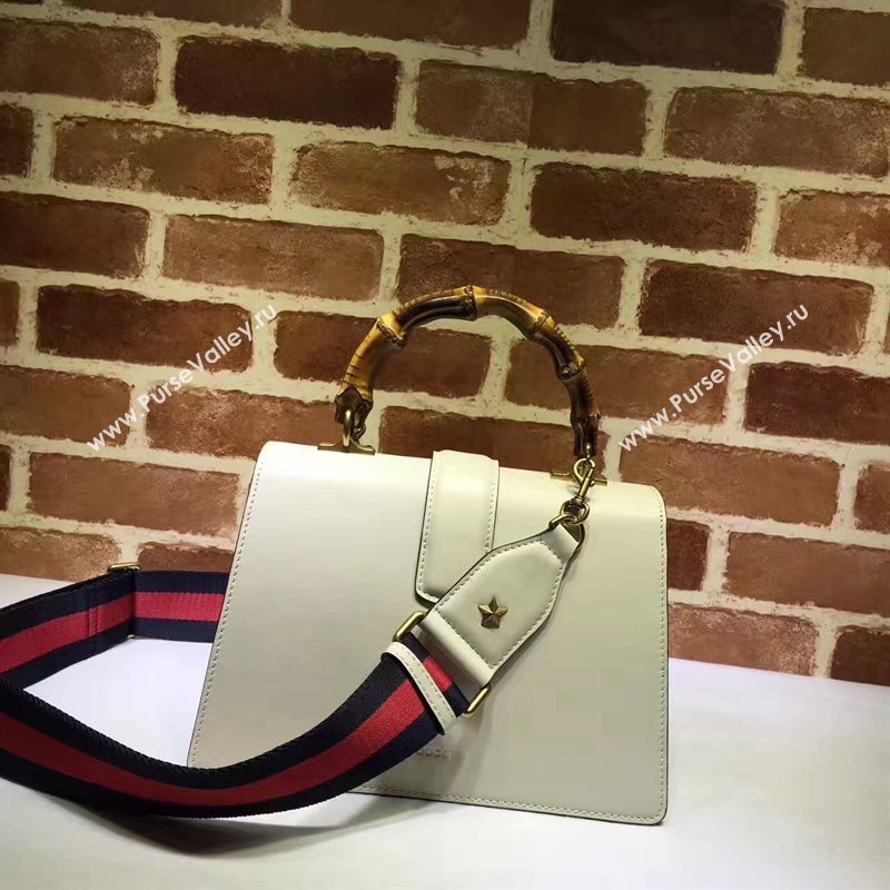 Gucci tri cream bamboo top shoulder handle bag 6267