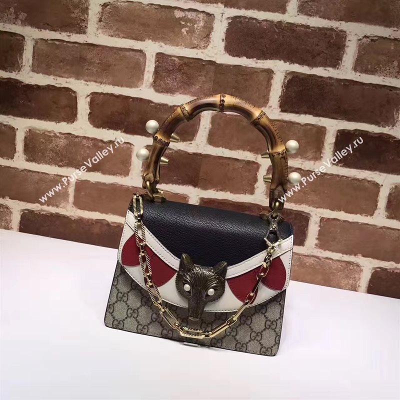 Gucci bamboo mini top handle shoulder black with bag 6269