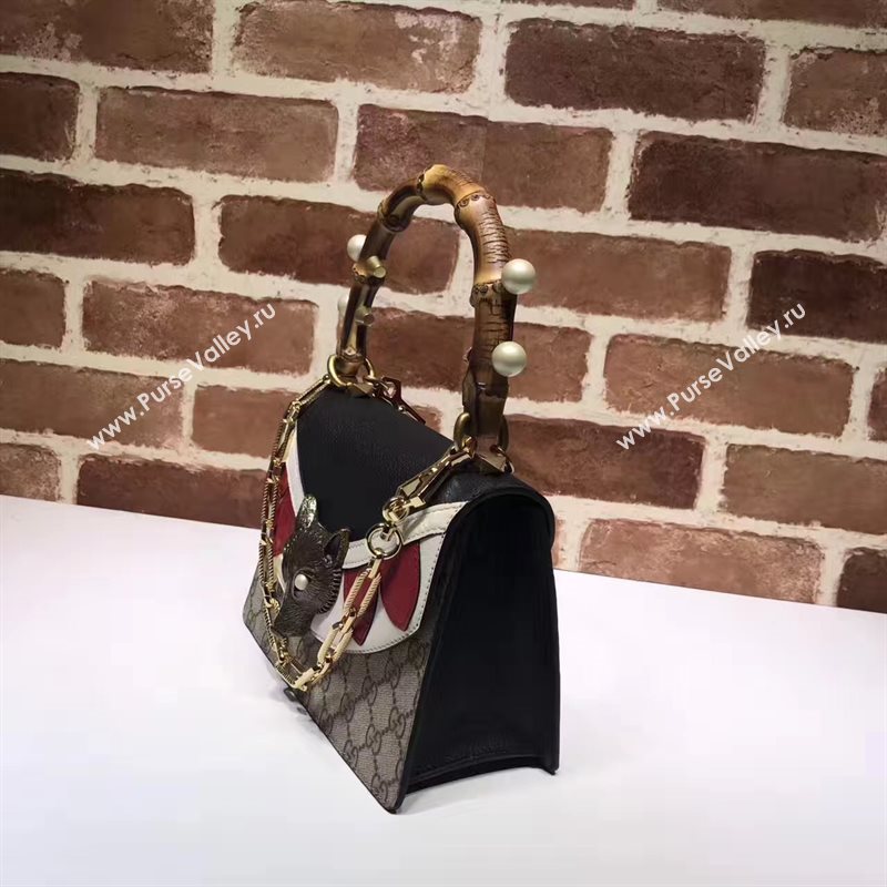 Gucci bamboo mini top handle shoulder black with bag 6269