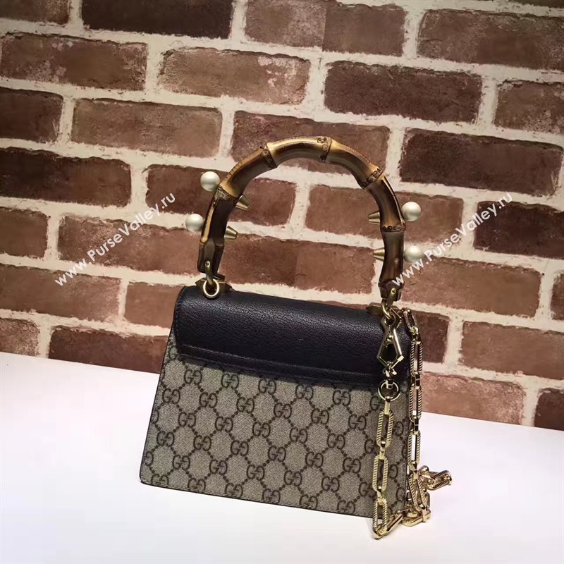 Gucci bamboo mini top handle shoulder black with bag 6269