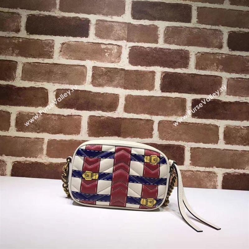 Gucci mini GG shoulder cream wine v bag 6271